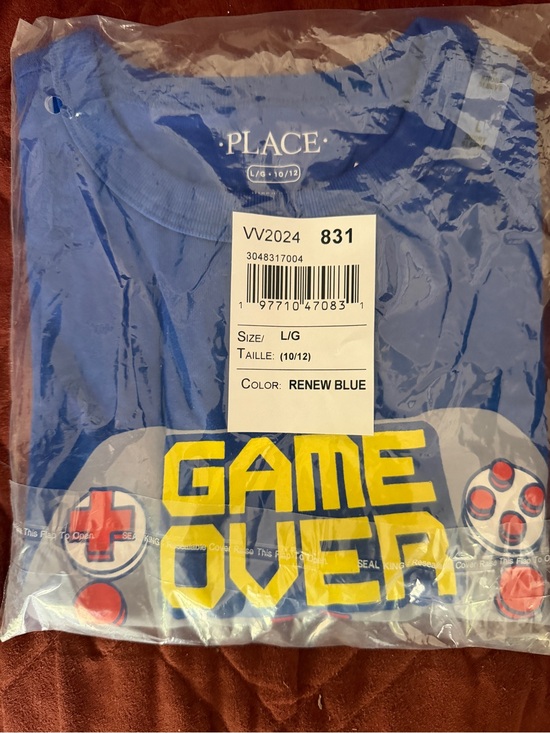 The Unbranded Brand Other - Blue 'Game Over' Graphic Tee